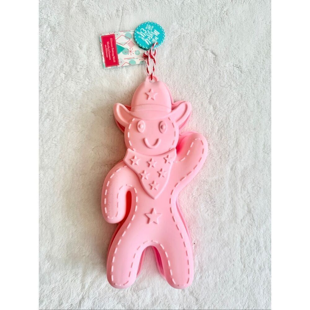 Pink Cowboy Silicone Mold | Cowgirl Cookie Mold Chocolate Candy Resin Soap Mold